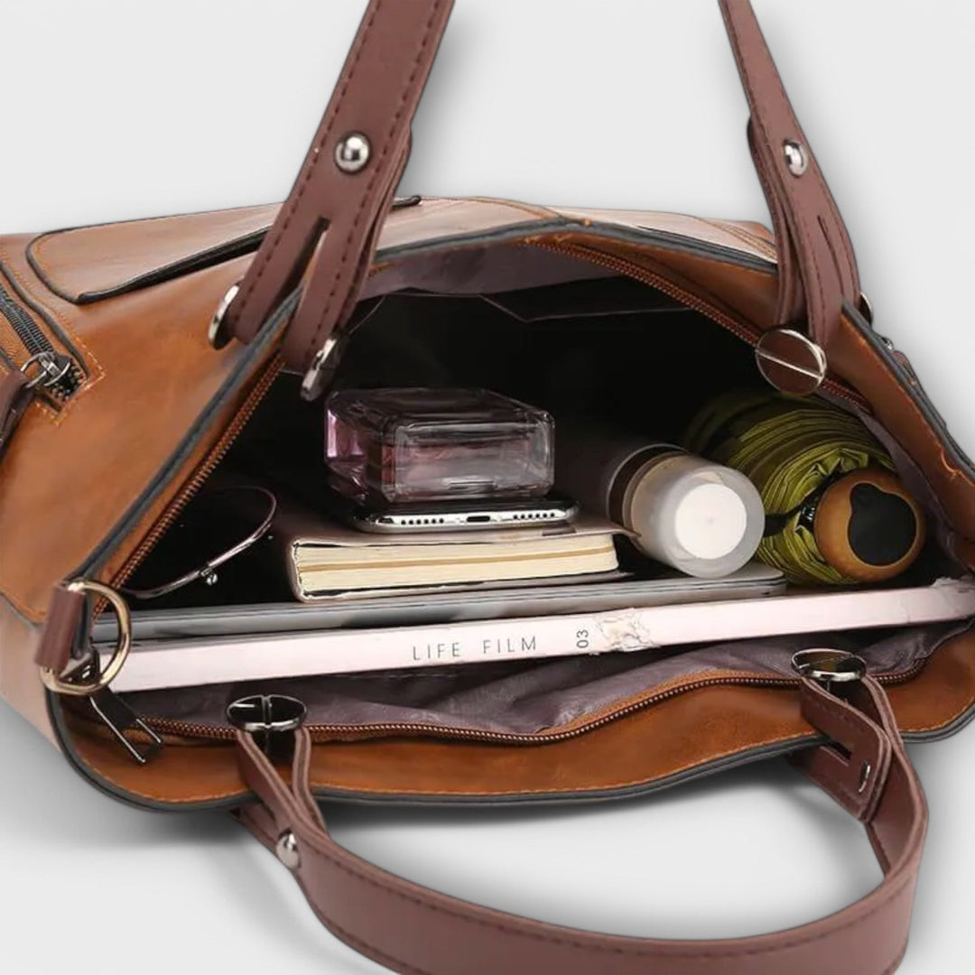 Olivia - Elegant Leather Tote