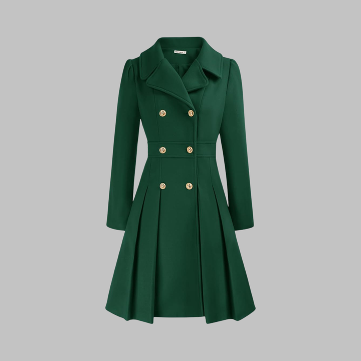 Jacinta | Classy Double Button Long Sleeve Coat