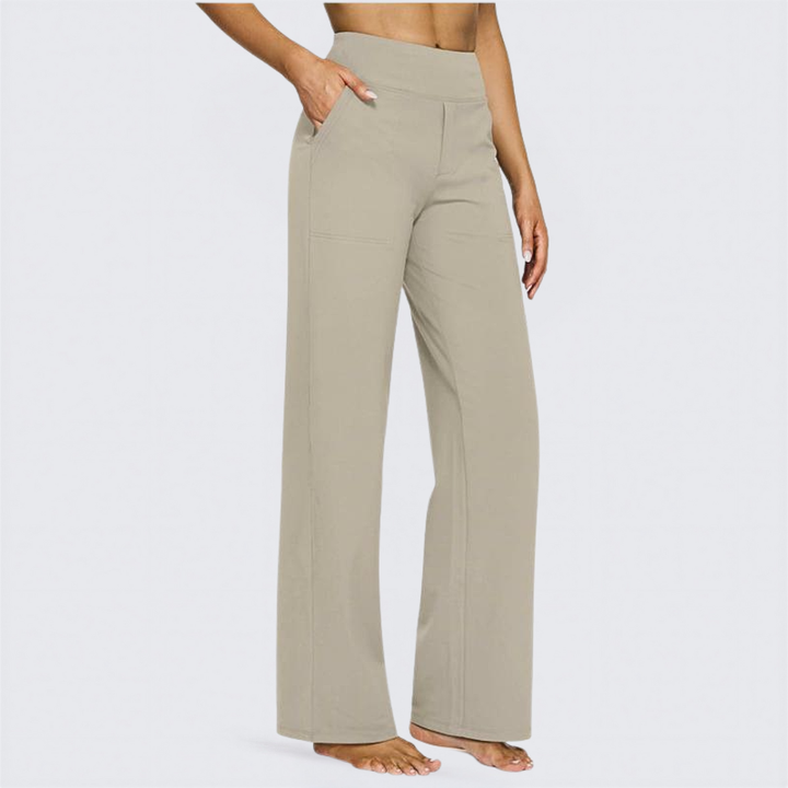 Saskia | Comfortable High-Waist Wide Leg Pants for Yoga and Outdoor Fun