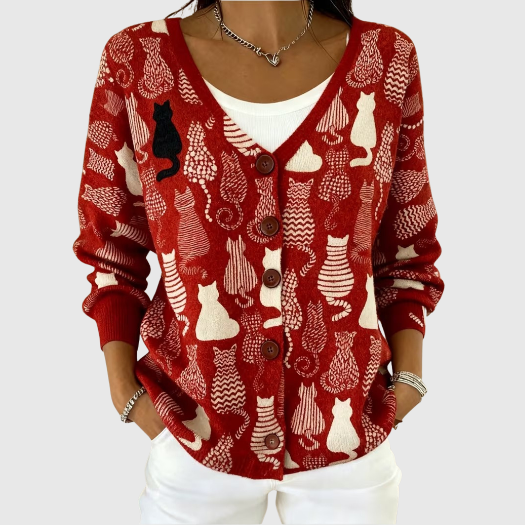 Victoria | Comfortable buttoned knit cardigan