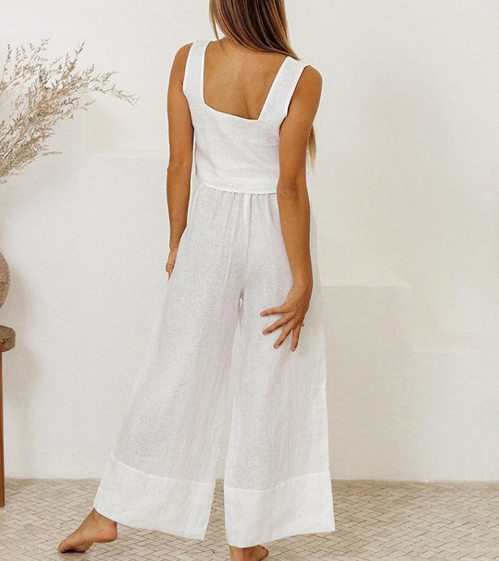 Matilda | Minimalist top and flared trousers set