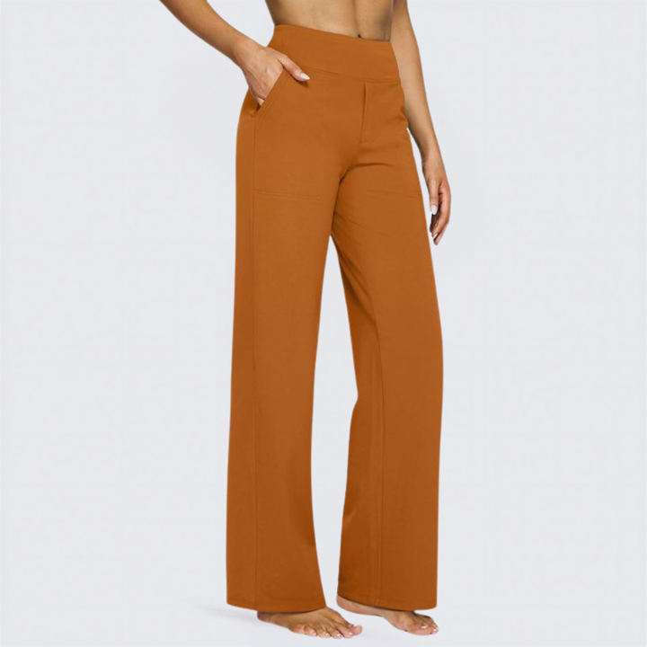 Saskia | Comfortable High-Waist Wide Leg Pants for Yoga and Outdoor Fun