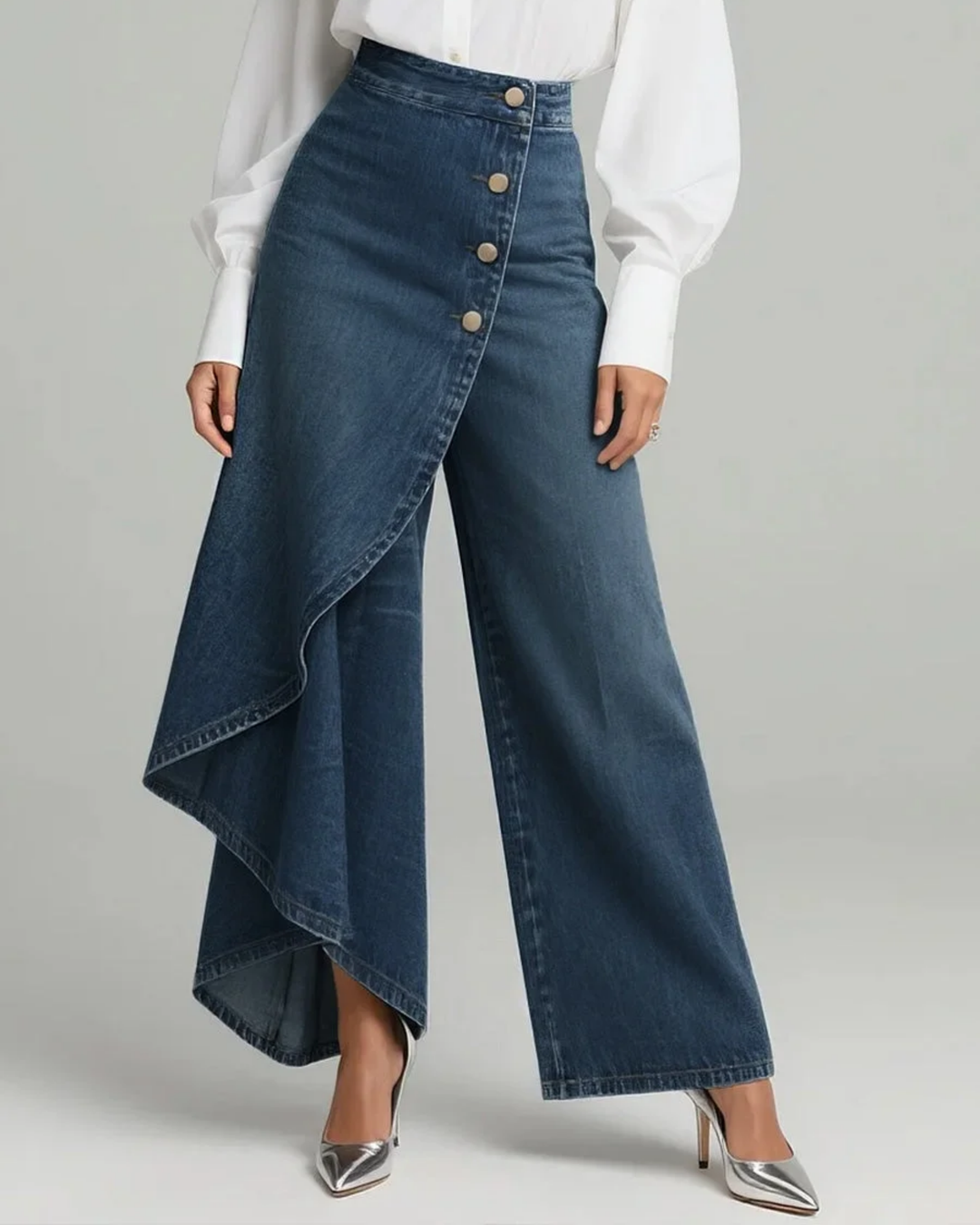 Emily - Wrap Denim Pants