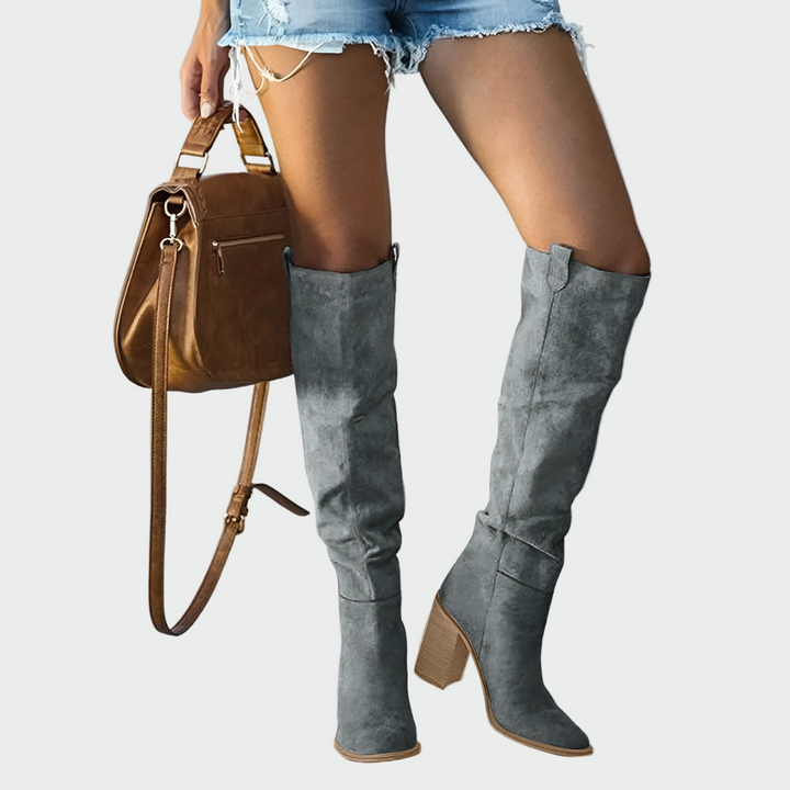 Claire - Knee-High Orthopaedic Leather Boots