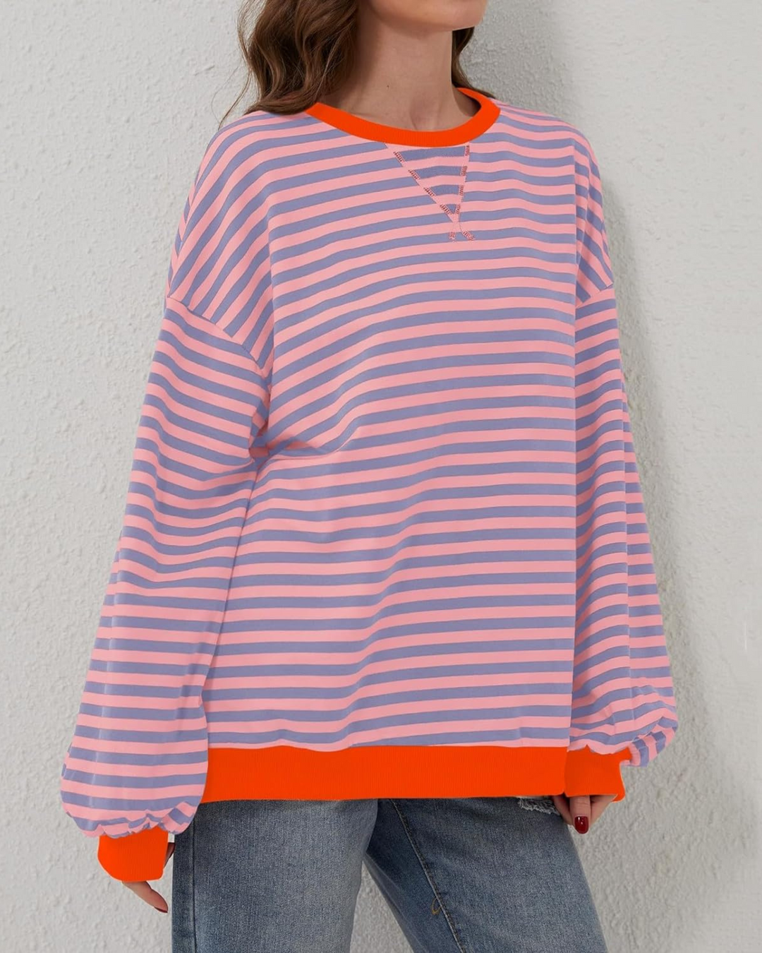 Alana | Striped Oversized Sweatshirt