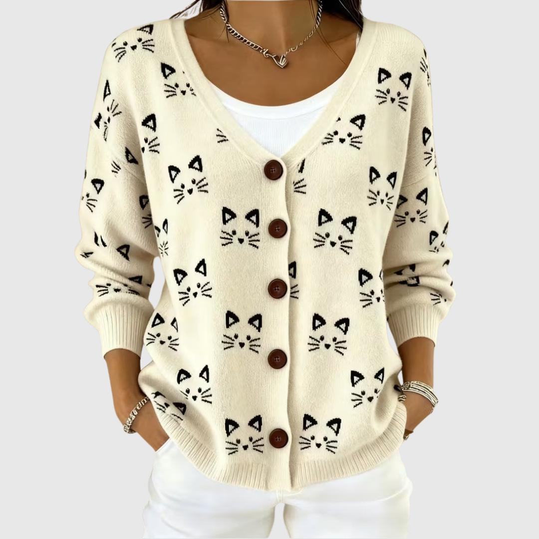 Hannah | Comfortable buttoned knit cardigan