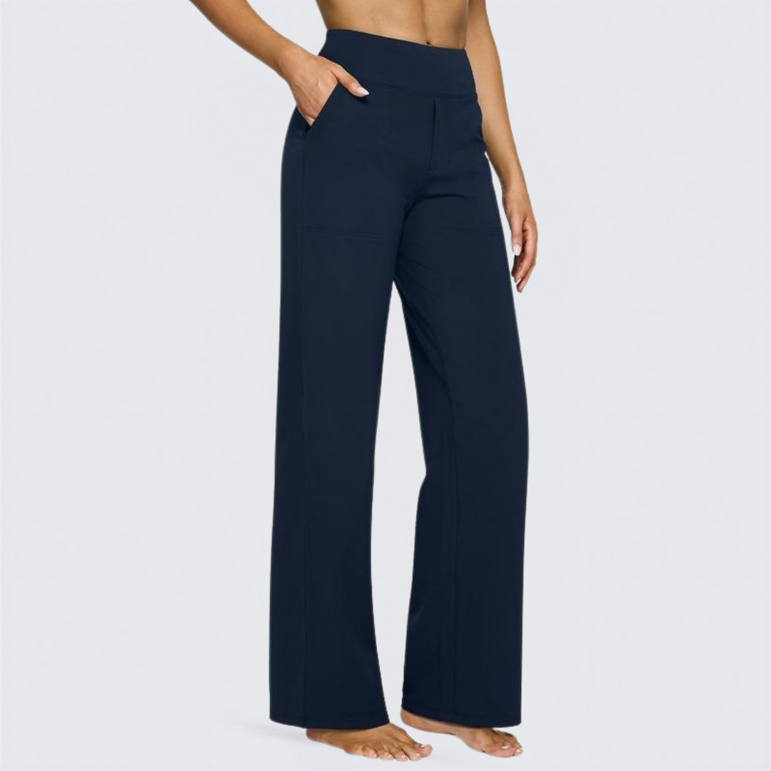 Saskia | Comfortable High-Waist Wide Leg Pants for Yoga and Outdoor Fun