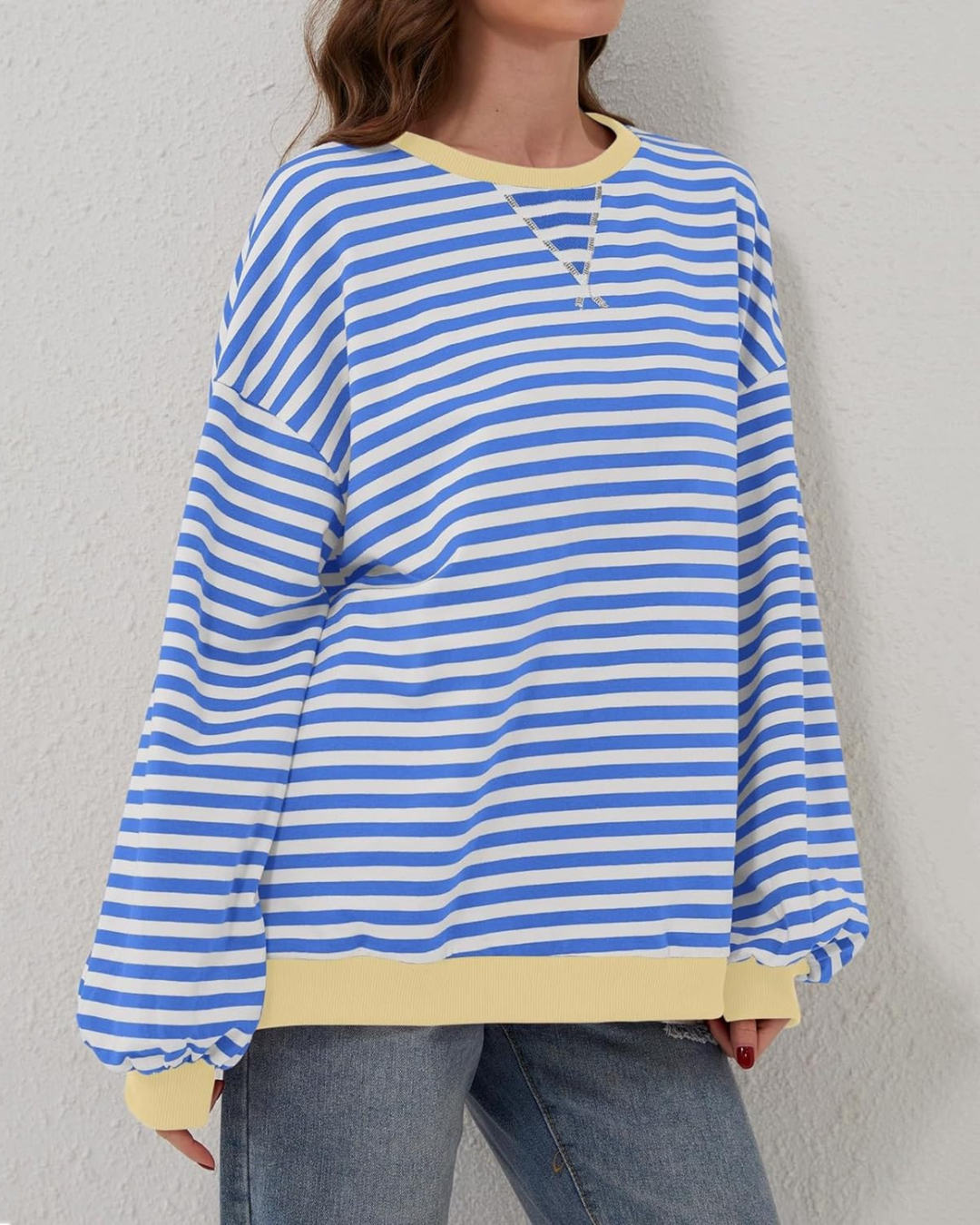 Alana | Striped Oversized Sweatshirt