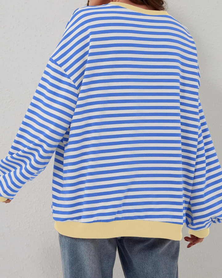 Alana | Striped Oversized Sweatshirt