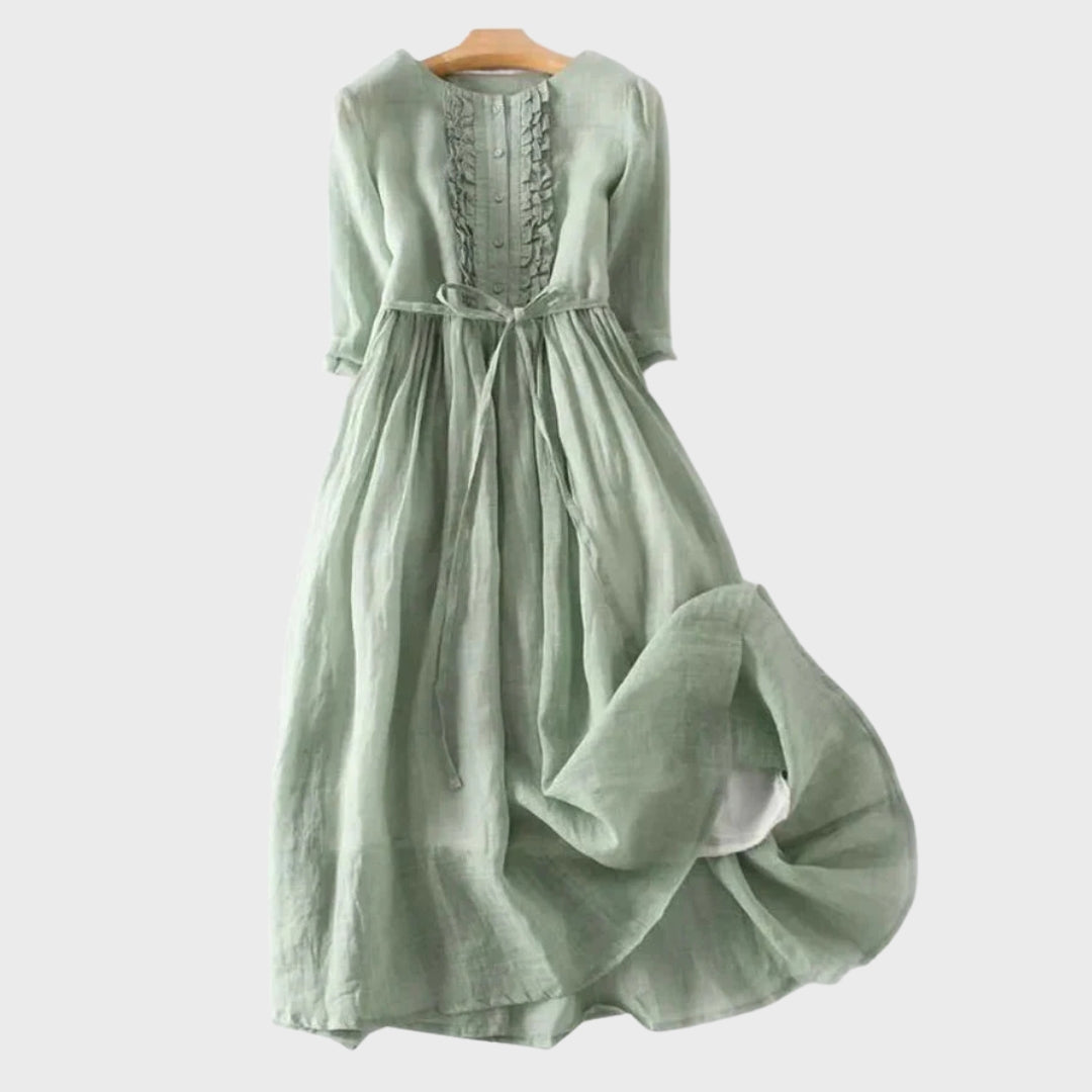 Isla Minimalist Retro Maxi Dress