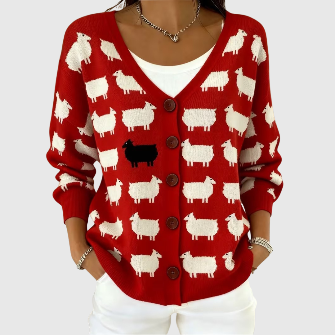Elizabeth | Comfortable buttoned knit cardigan