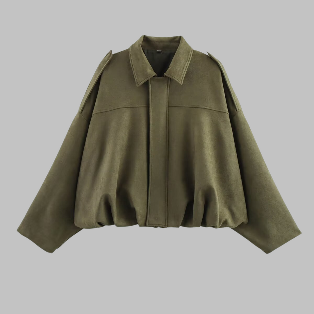 Abigail | Comfy Loose Fit Military Jacket
