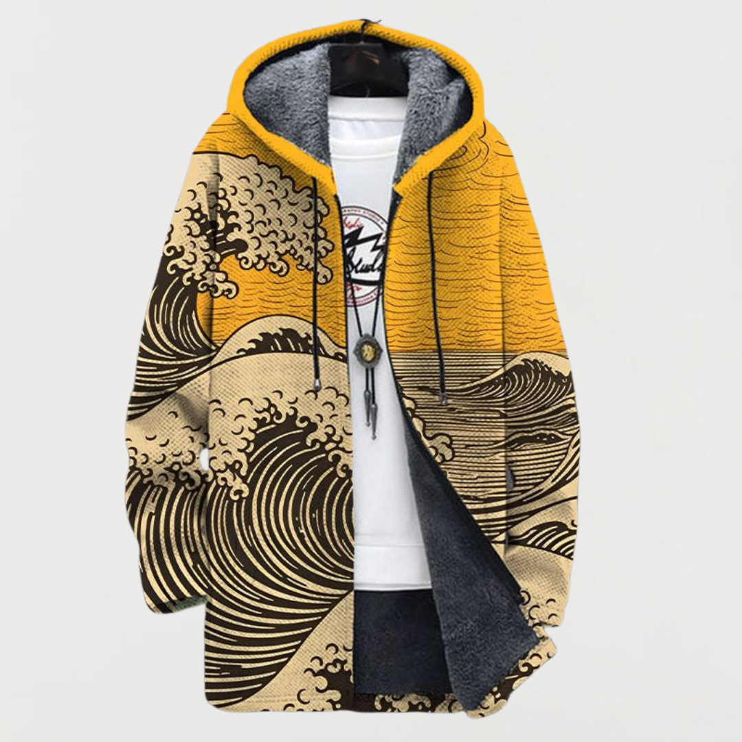 Saskia wave pattern coat