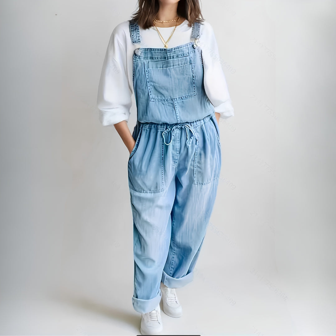 Michelle - Relaxed Denim Jumpsuit