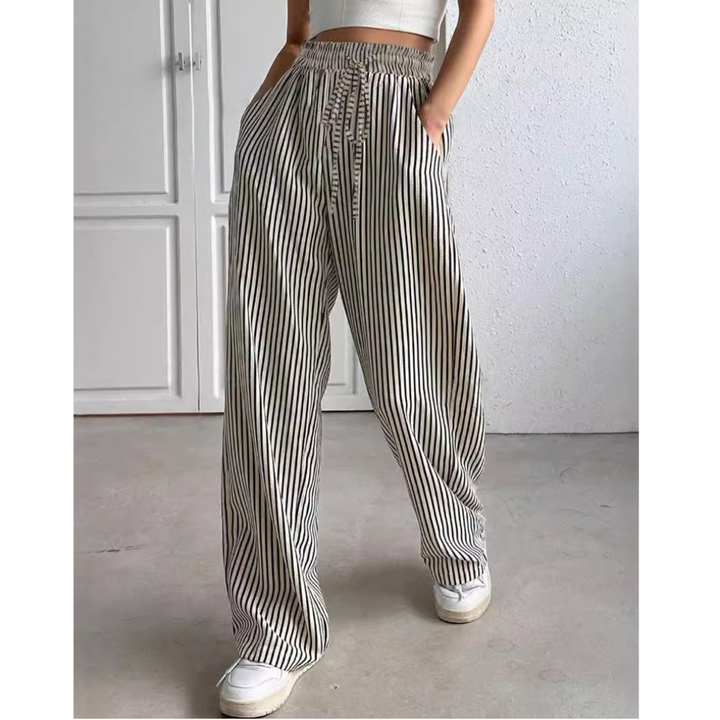 Lucy | Simple Summer Striped Relaxed Fit Bottoms