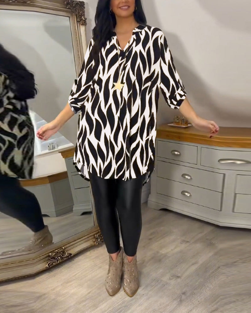 Felicity | Printed Loose-Fit Top