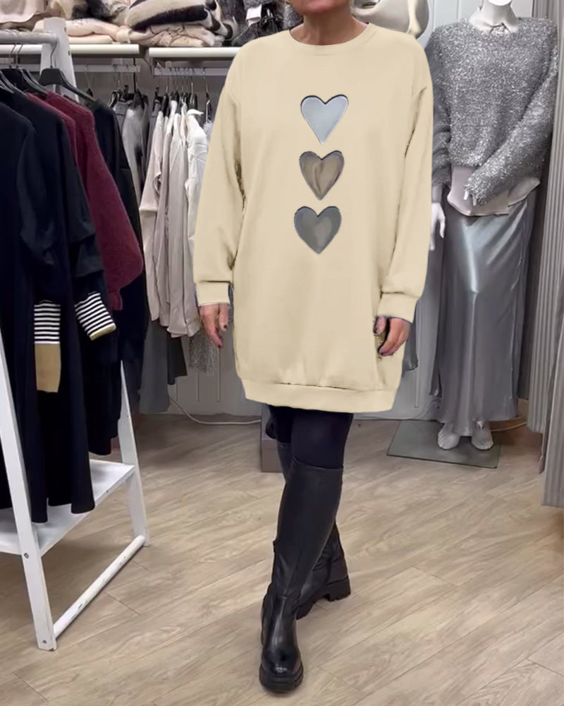 Ava | Casual Sweatshirt Dress