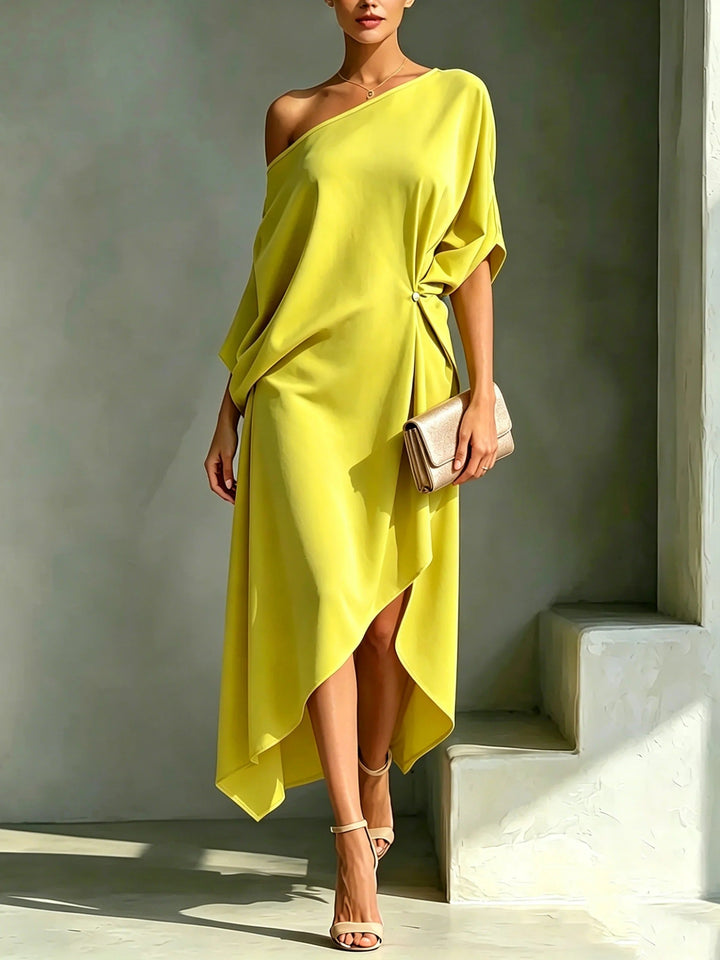 Constance Asymmetrical Flowing Maxi Dress