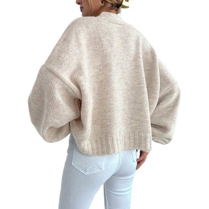 Isabelle | Relaxed Long Sleeve Knit Cardigan