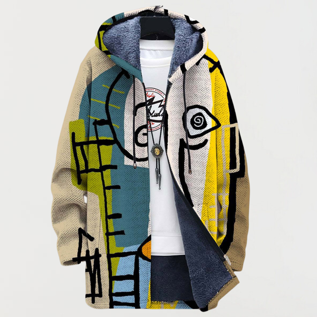 Georgia jacket with abstract pattern