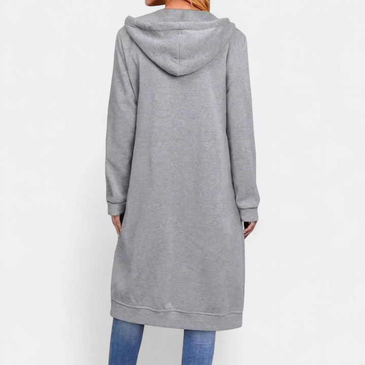 Ella | Relaxed Zip-Up Long Hoodie Sweatshirt