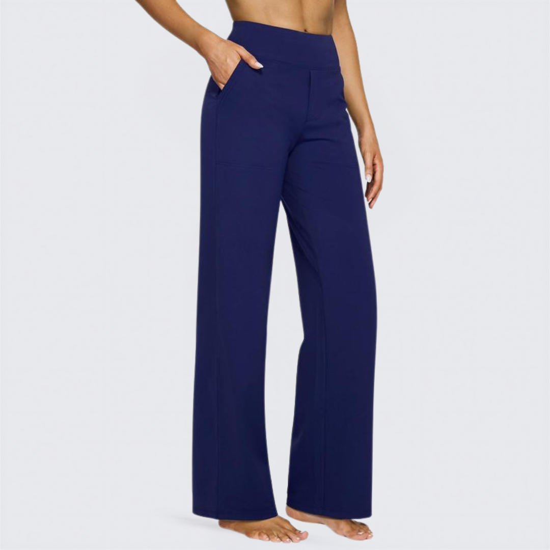 Saskia | Comfortable High-Waist Wide Leg Pants for Yoga and Outdoor Fun