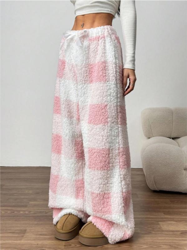 Eliza | Comfortable Plaid Straight Pants for Cold Weather Wear