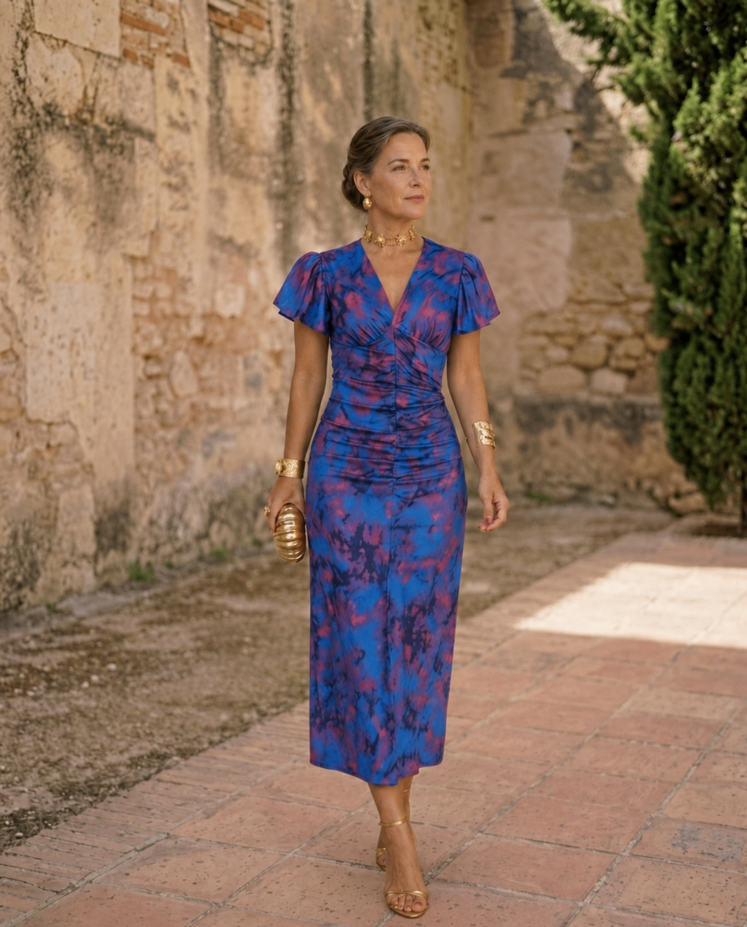Temperance Puff Sleeve Midi Dress