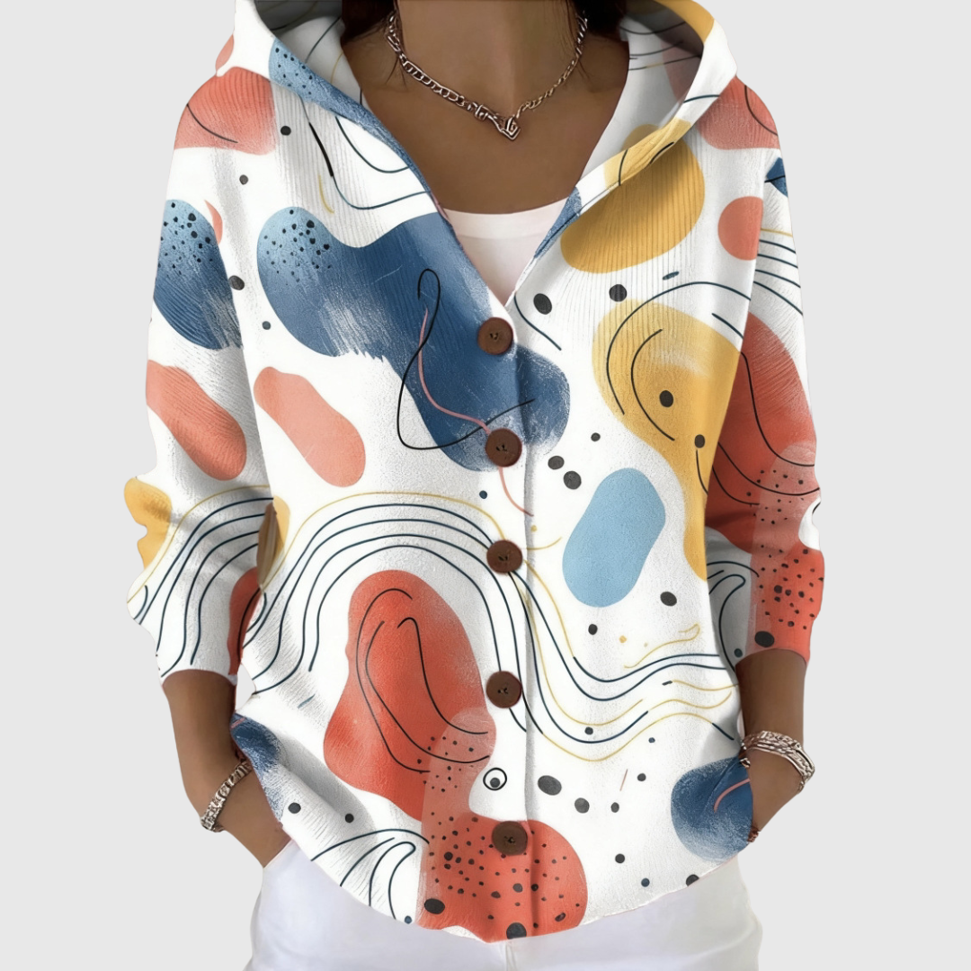 Matilda | Comfortable knitted cardigan with hood