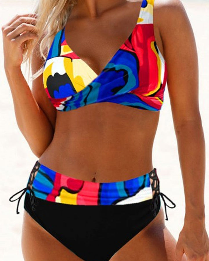 Hallie - Bright Colourful Bikini