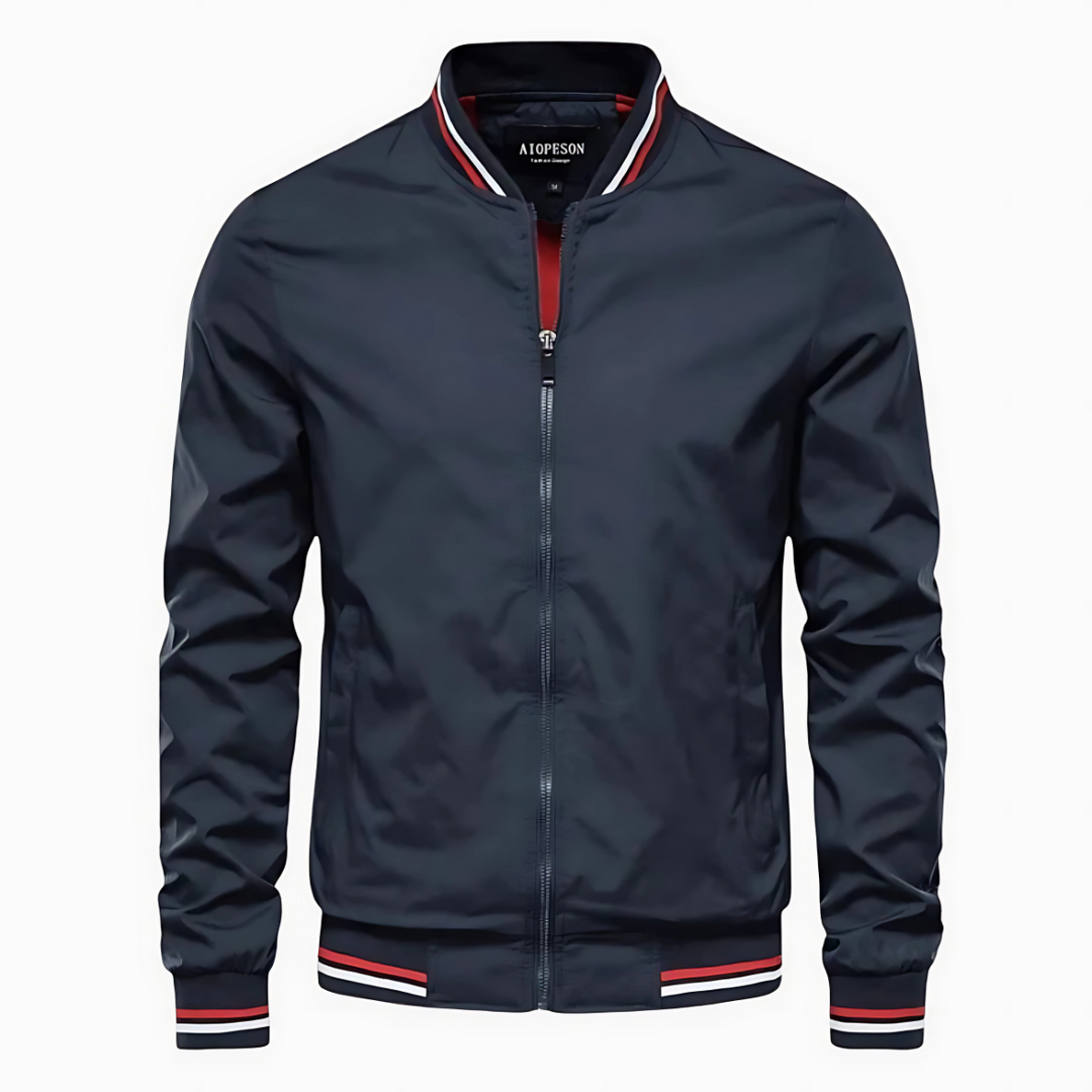 Jack - Striped Bomber Jacket