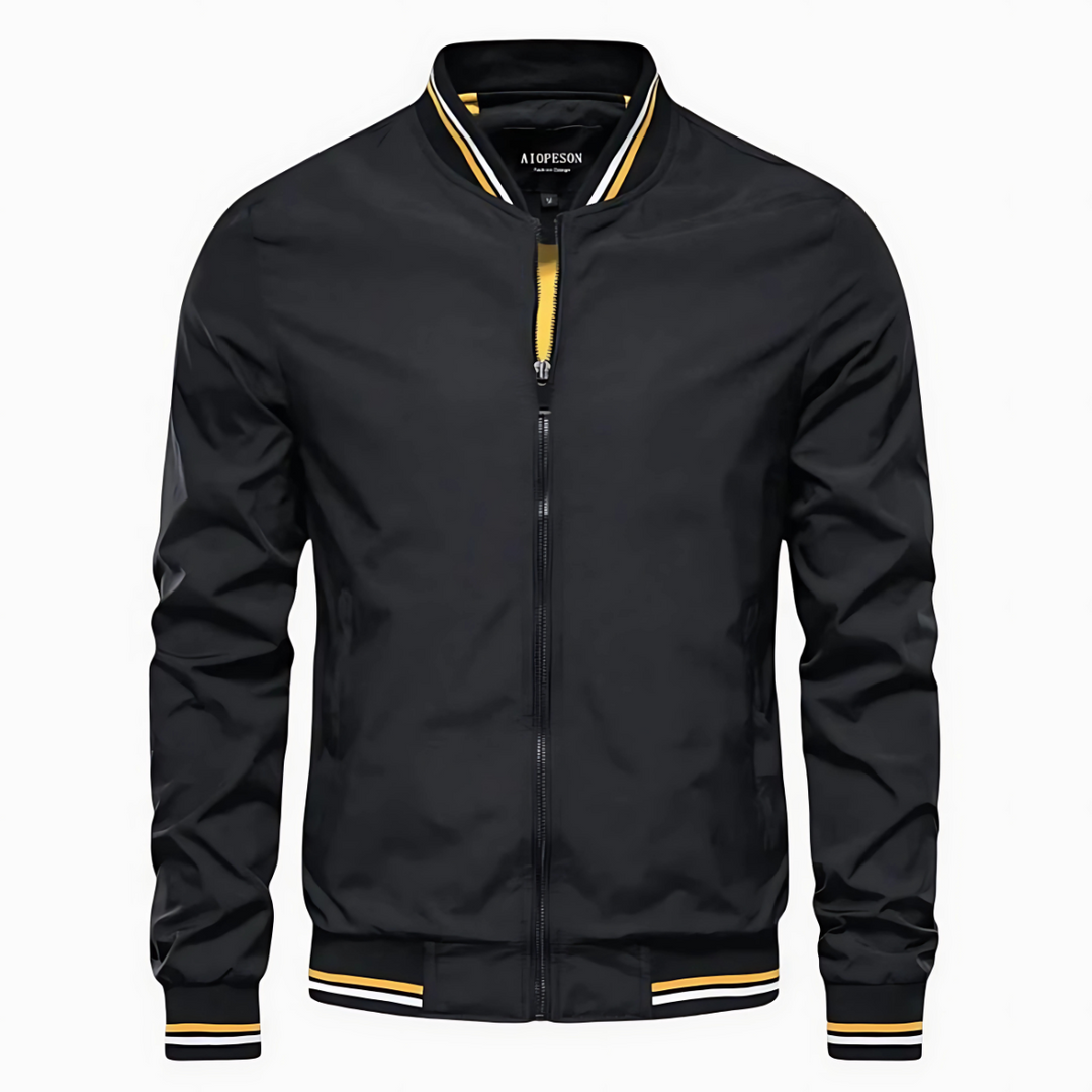 Jack - Striped Bomber Jacket