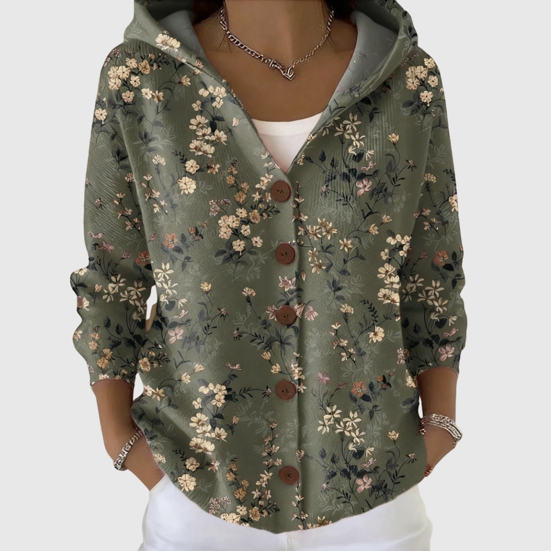 Evie | Comfortable knitted cardigan with hood