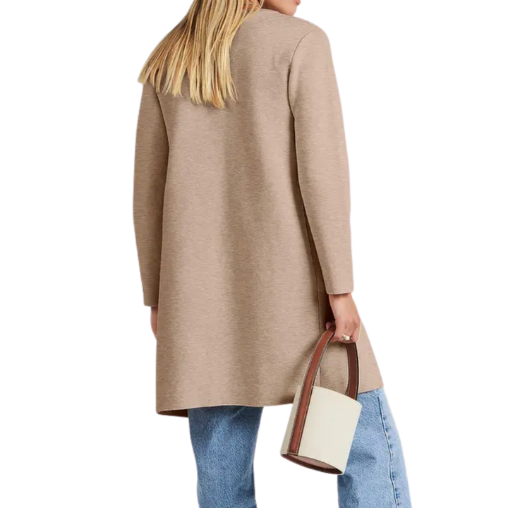 Zara | Cosy Lapel Open-Front Knit Cardigan