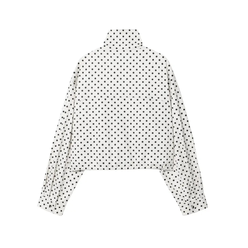 Nicole | Casual Polka Dot Street Jacket