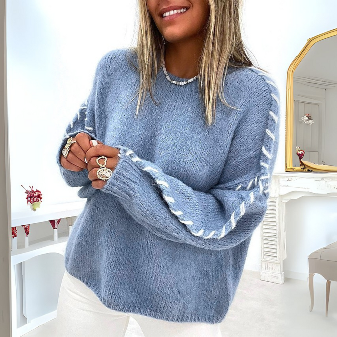 Mackenzie | Cosy Long Sleeve Round Neck Sweater