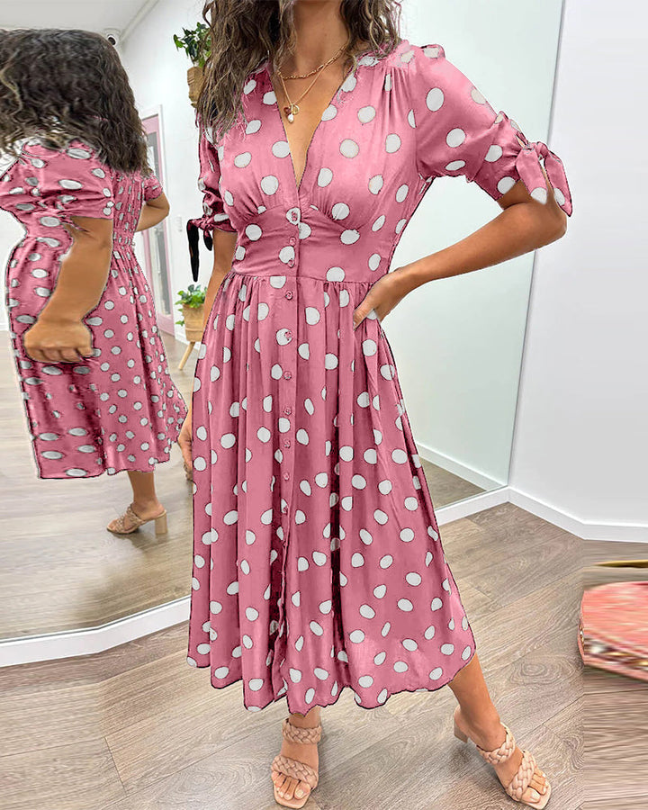 Annabelle - Elegant Polka Dot Dress