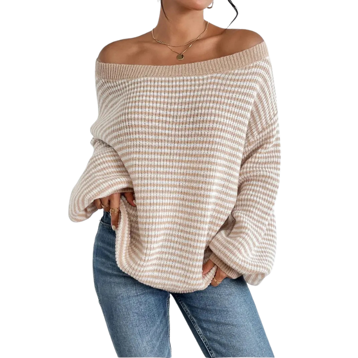 Grace | Casual All-Season Ladies Striped Sweater