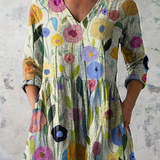 Margaret | Long V-Neck Blouse