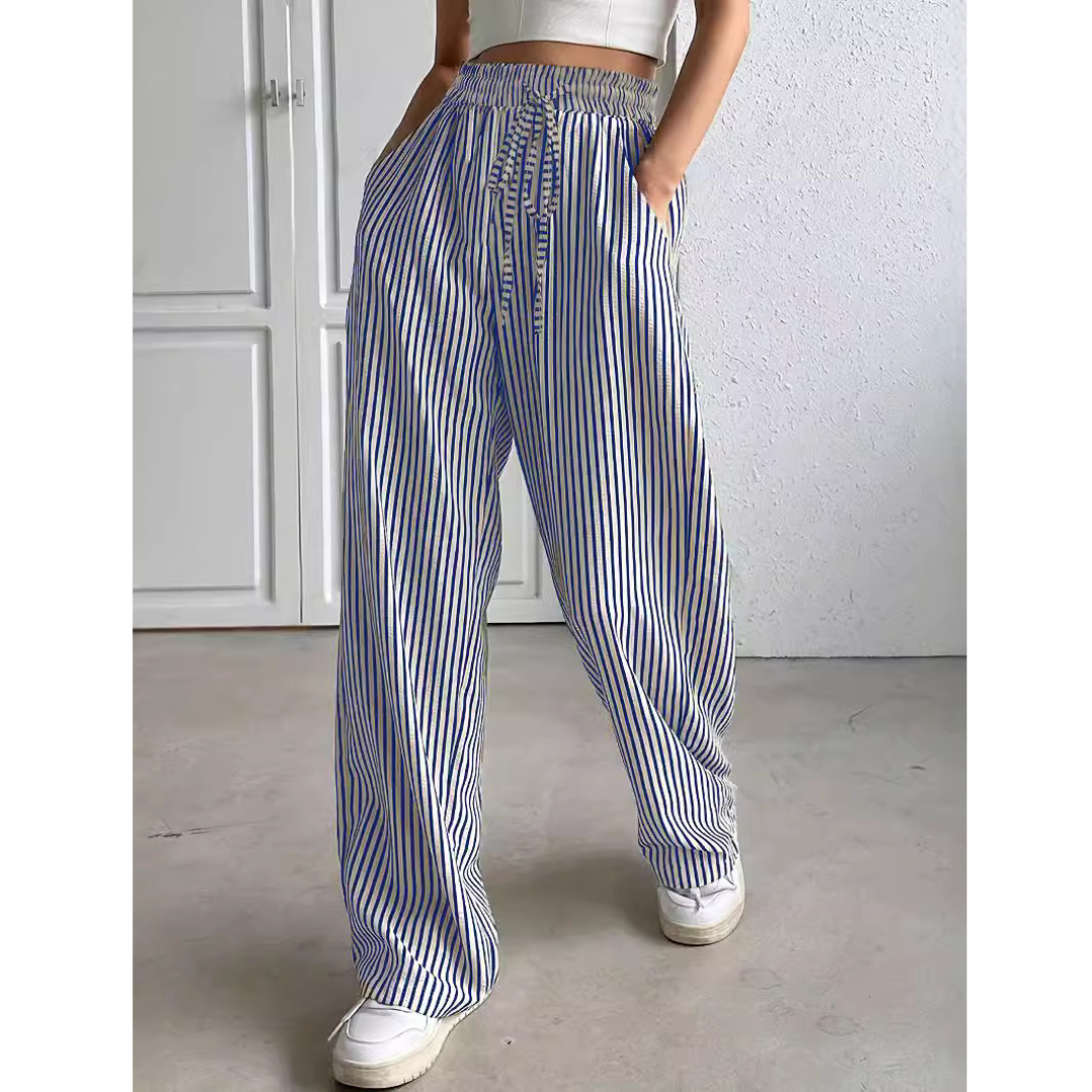 Lucy | Simple Summer Striped Relaxed Fit Bottoms