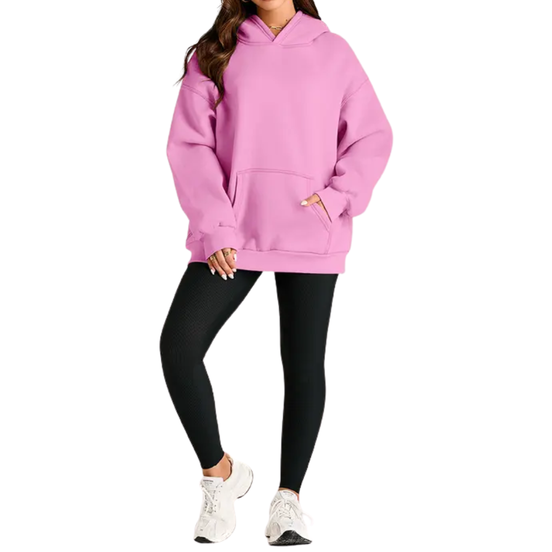 Xanthe | Cosy Oversized Fleece Pullover Hoodie