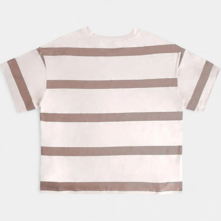 Tessa | Relaxed Striped Soft Crew Top