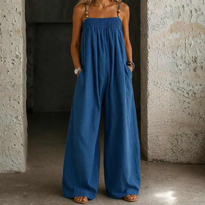 Violet - Denim Wide-Leg Jumpsuit