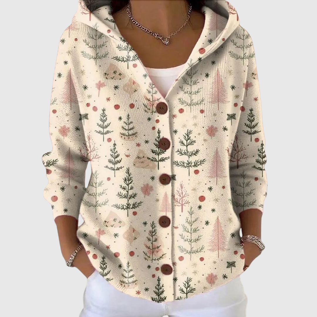 Louise | Comfortable knitted cardigan with hood