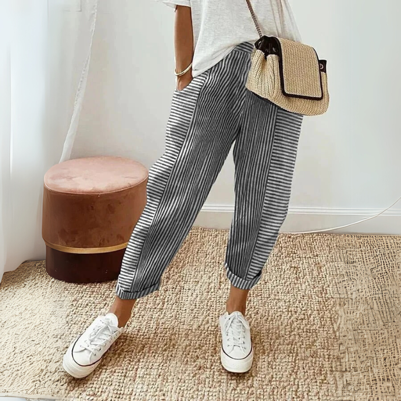 Madison | Relaxed Boho Stripe Pants