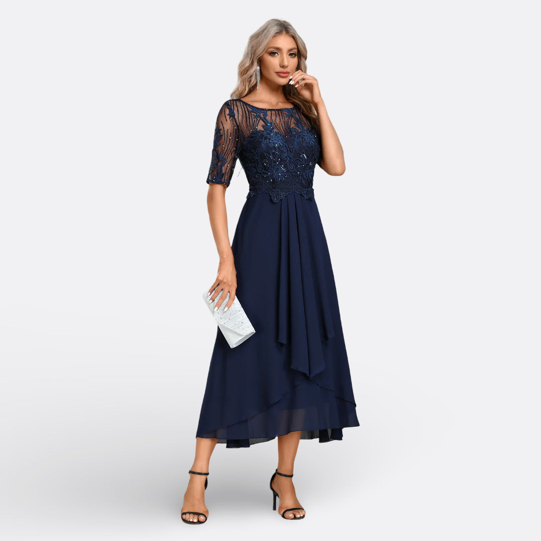 Matilda - Short-Sleeve Lace Dress