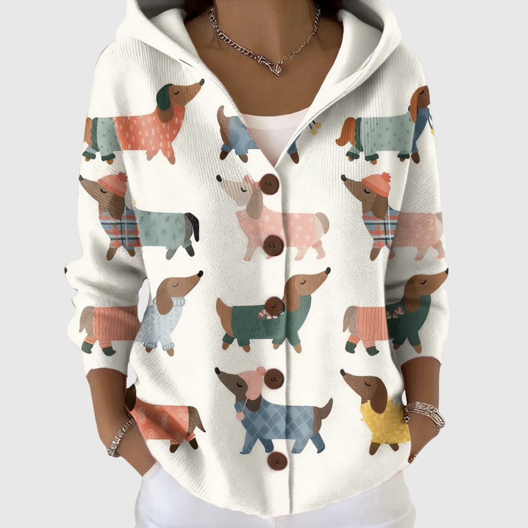 Lotte | Comfortable knitted cardigan with hood