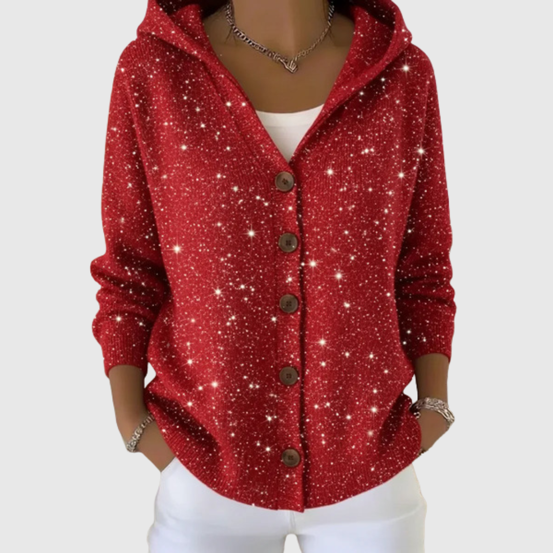 Millie | Comfortable knitted cardigan with hood