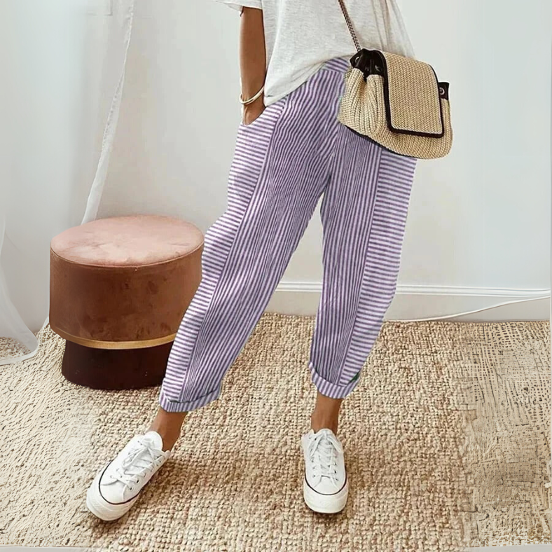 Madison | Relaxed Boho Stripe Pants