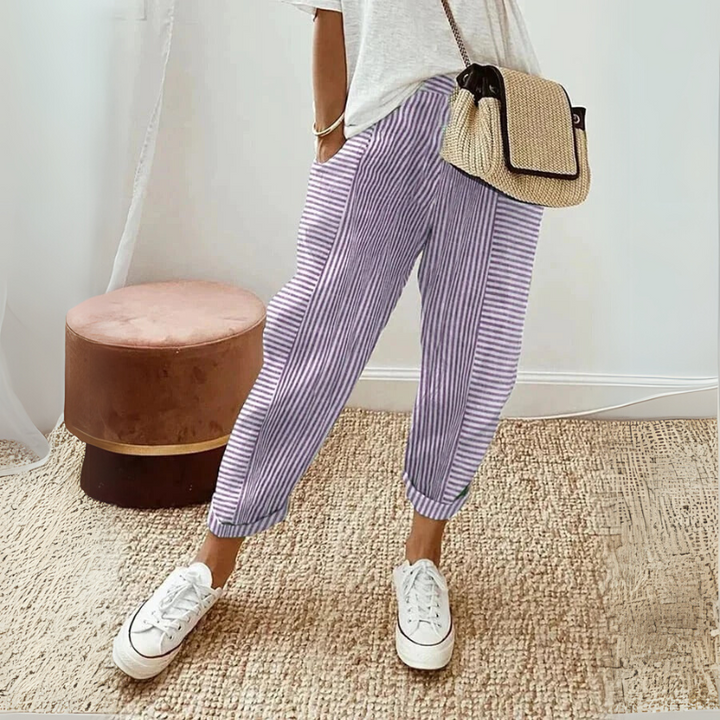 Madison | Relaxed Boho Stripe Pants
